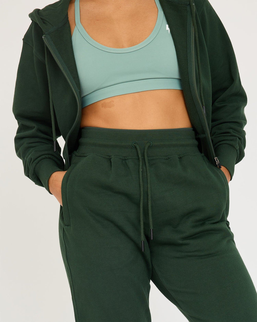 Core Classic Cropped Zip Hoodie
