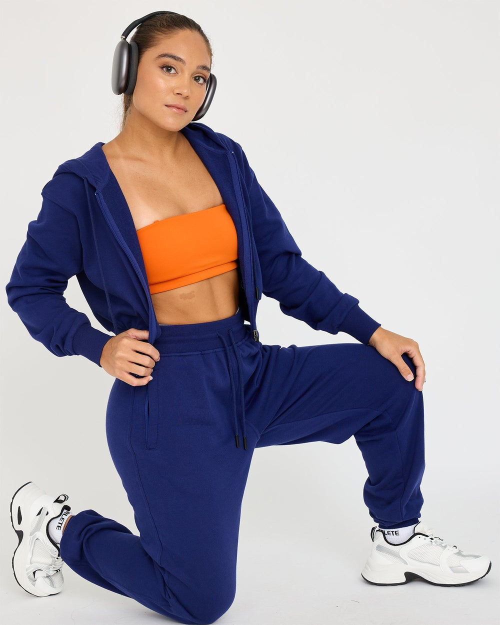 Core Classic Cropped Zip Hoodie