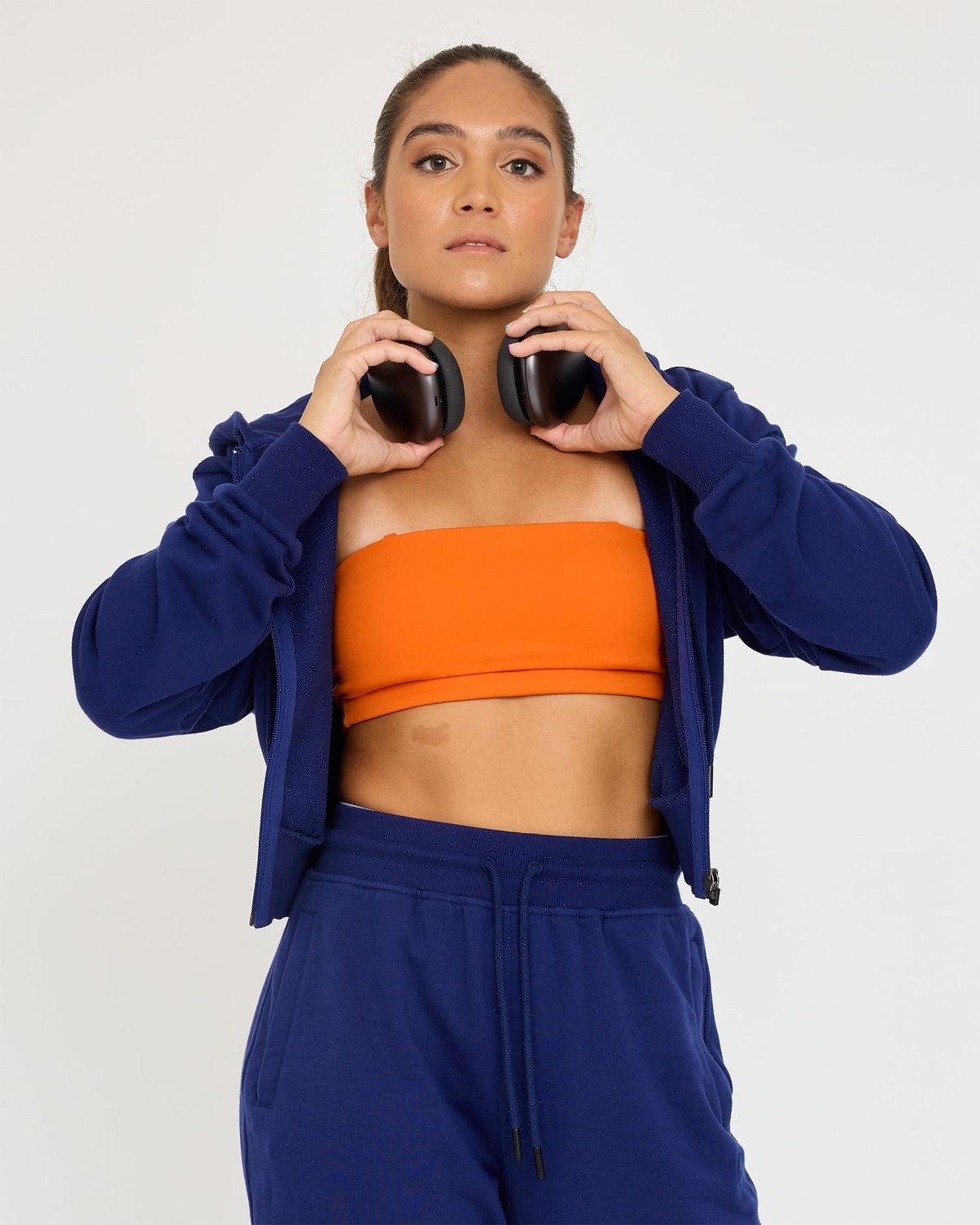 Core Classic Cropped Zip Hoodie