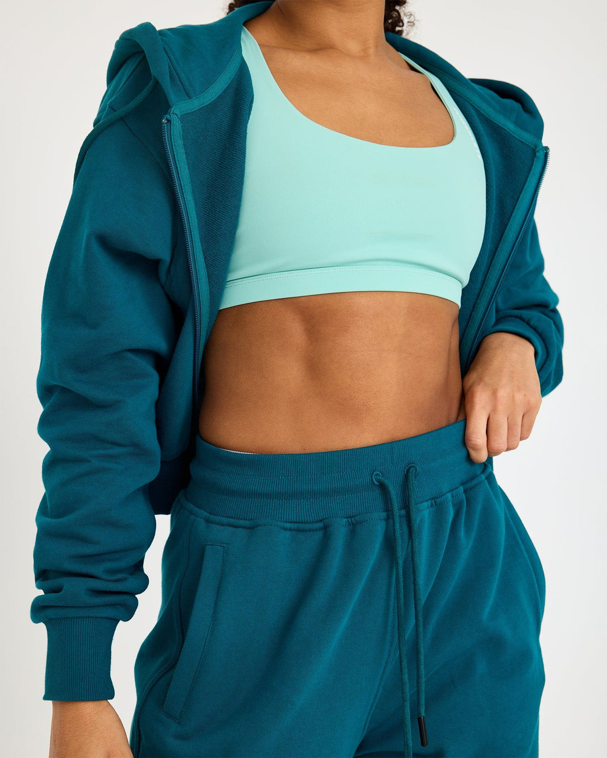 Core Classic Cropped Zip Hoodie