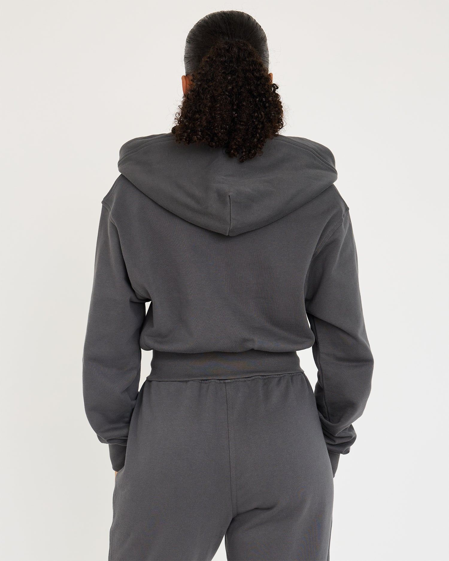Sudadera con cremallera Core Classic Cropped