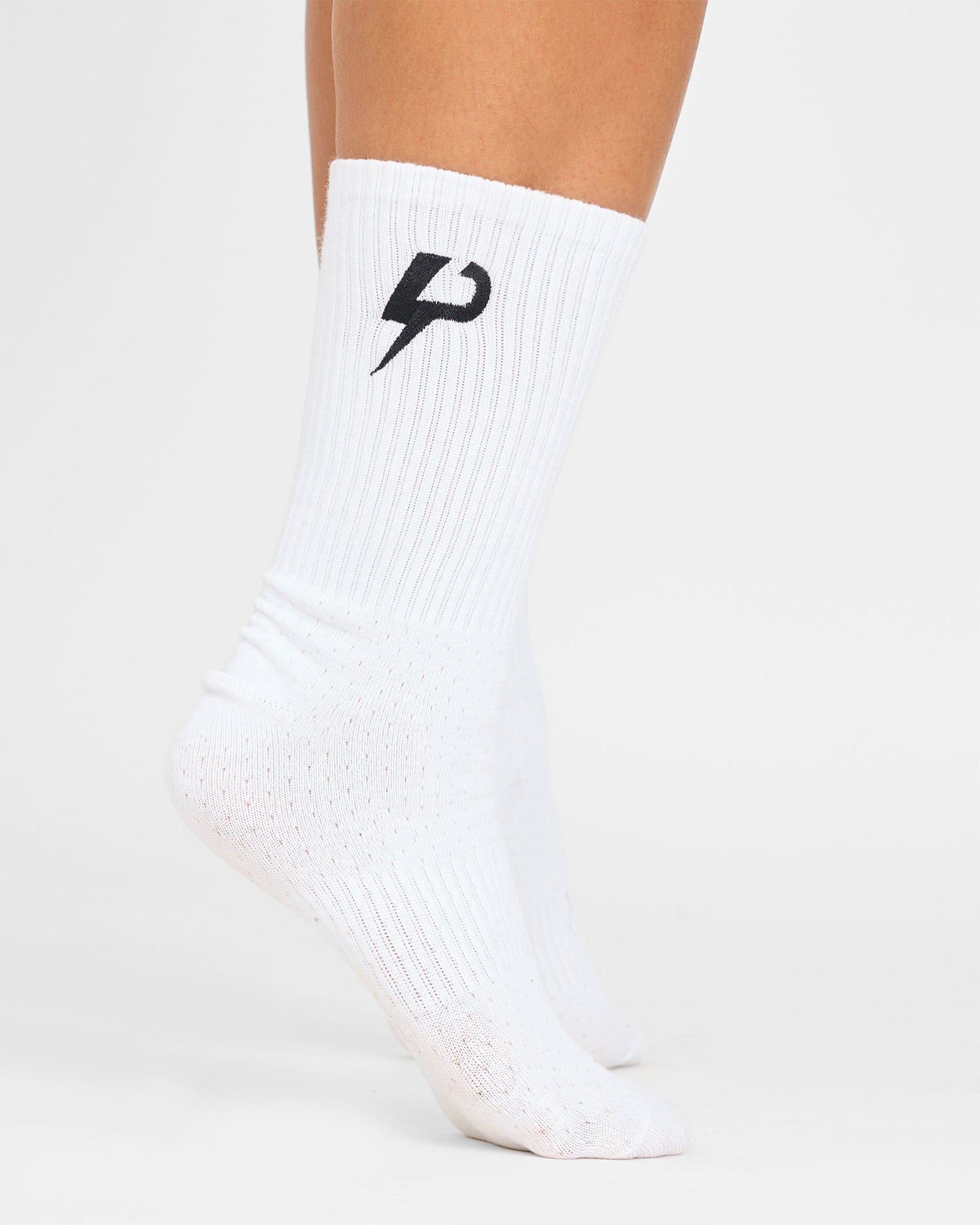 Premium Embroidered Logo Crew Socks